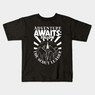 Adventure awaits - follow the scout leader Kids T-Shirt